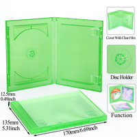 SUNSHING OEM ODM Boîtes de remplacement translucides vertes pour jeux, boîte de rangement pour un seul disque pour XBOX 360 XBOX One Series, étui pour jeux vidéo