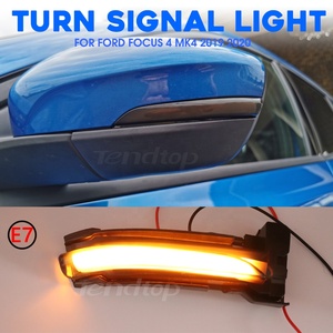 Feux de clignotants dynamiques à LED blancs et jaunes pour Ford <span class=keywords><strong>Focus</strong></span> 4 <span class=keywords><strong>MK4</strong></span> 2019 2020 LHD, clignotants latéraux séquentiels - Product Image 3