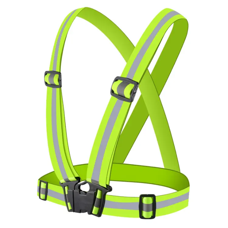 حزام قابل للتعديل ليلة الجري سلامة شرائط عاكسة الصدرية للرياضة الدراجات