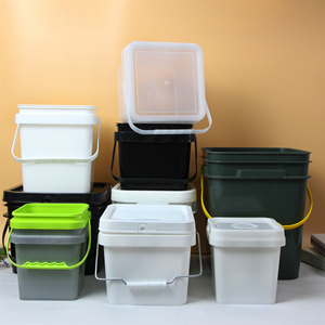 Plastic Bucket Plasticbucket Plastic Bucket Factory Supply 2L 5L 8L 10L 15L 18L 20L Square Plastic Bucket Factory