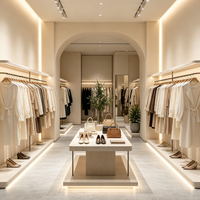 Usine sur mesure vêtements vitrine boutique moderne femmes magasin meubles design d'intérieur