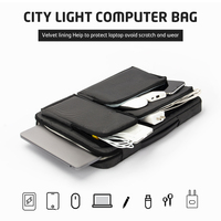 Sac à bandoulière moderne pour ordinateur portable 15-15,6 pouces en polyester imperméable et durable, design simple, compatible MacBook Pro, HP, Dell pour ordinateur portable