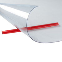 Feuille de PVC transparente flexible de 0,2 mm et 0,3 mm avec teinte bleue pour emballage et matériaux de sacs