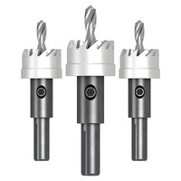 Scie cloche industrielle BEILI HSS 4341 nickelée 16-60 mm pour perçage de tôles fines en acier inoxydable, fer et aluminium