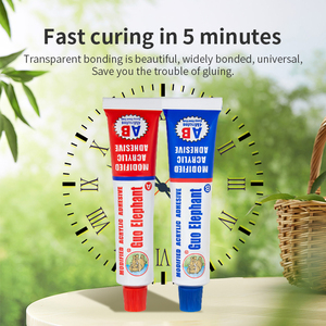ZY241 Guoelephant Modified Acrylic <b>Adhesive</b> AB Glue Fast Curing High Strength <b>Construction</b> Double Component 4 Minutes 80G 20G - Product Image 5