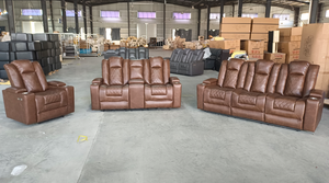 أثاث فرانك أريكة منفوشة من الجلد الجوي أثاث غرفة المعيشة الحديث - Product Image 6