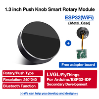 Ar-duino ESP32 Module d'affichage intelligent WiFi 1.3 pouces IPS TFT LCD 240x240 écran de bouton HMI avec bouton rotatif LVGL