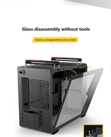 Gamer-X X300 Micro ATX Mid Tower PC Case with Tempered Glass Side Panel Gaming Chassis for Desktop Computers in Stock