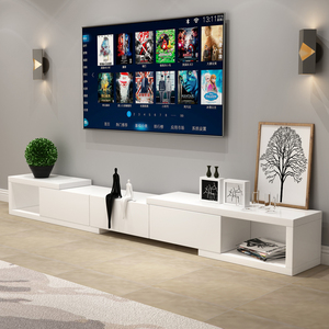 Meuble TV Moderne de Petite Taille pour Salon, Meuble de Sol Combiné Rétractable en Bois Massif, Vente en Gros Usine - Product Image 5