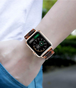 Bracelet de luxe en résine, style facile à porter, réglable, pour <span class=keywords><strong>Apple</strong></span> Watch 1/2/3/4/5/6/7/<span class=keywords><strong>SE</strong></span>, bracelet de montre en résine - Product Image 4