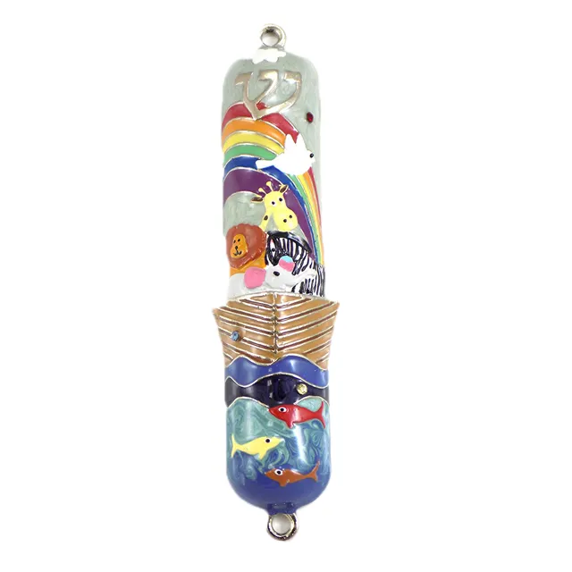 ขายส่งJudaciaงานฝีมือเซรามิคHandmade Mezuzah Case Art