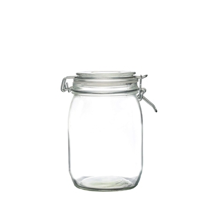 Venta caliente reutilizable hermético de <span class=keywords><strong>vidrio</strong></span> de 1000ml frascos de almacenamiento - Product Image 2