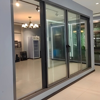 Ventanas Corredizas Horizontales Modernas de Aleación de Aluminio ZEYI con Rotura de Puente Térmico, Diseño de 3 Paneles para Uso en Hoteles