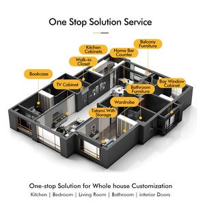 Mobile TV in Stile Moderno con Caminetto Elettrico Integrato Estensibile per <span class=keywords><strong>Soggiorno</strong></span> - Product Image 3