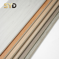 SPC Vinyl-Klickboden Holzmaserung Marmor-Design Feuerfest Rutschfest Wasserdicht Starrer Kern Innenbereich Hotel Lobby Fitness-Studio Badezimmer Nassbereich