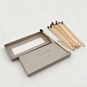 Custom Made Eco-Friendly Reusable Portable Incense Stick High Quality White Card Matchstick Drawer Package <b>Paper</b> Box Embossing - Product Image 1