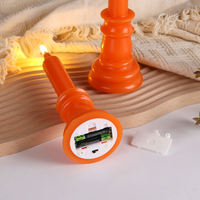Bougie en cire de paraffine LED faite à la main par Mermei avec télécommande et flamme 3D pour les anniversaires, les fêtes et la décoration de la maison