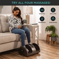 Masseur Shiatsu Pieds, Appareil de Massage Pieds et Jambes avec Télécommande