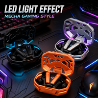 Audífonos para Juegos BUDS10 PRO Mecha 2026, Baja Latencia, Bajos Potentes, Llamadas HD, Efecto de Luz LED, TWS Intraaurales, ENC, IPX3 Impermeables, 3 Colores