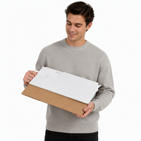 Kraftpapier-Lebensmittelbox mit Griff Umweltfreundliche Recycelte Kartonbox Sandwich Auslaufsichere Fettabweisende Verpackungsbox