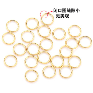 ห่วงกลมสแตนเลสสีทองสีเงินสำหรับทำเครื่องประดับสร้อยคอสร้อยข้อมือ DIY อุปกรณ์งานฝีมือ H1225 - Product Image 4