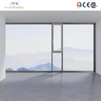 Fenêtre à battant en aluminium noir à double vitrage insonorisée et écoénergétique NFRC pour projet hôtelier aux États-Unis, ouverture vers l'extérieur, plusieurs teintes