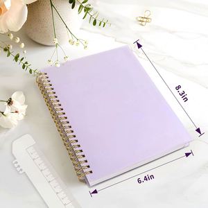 2025 Planner Custom Printing Logo Purple Hardcover <b>Spiral</b> <b>Notebook</b> Journal Daily Weekly Monthly Planners Gift Paper <b>A5</b>/A6 80 - Product Image 2