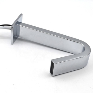 크롬 데크 장착 자동 황동 싱크 수도꼭지 세면대 싱크 적외선 센서 수도꼭지 - Product Image 6