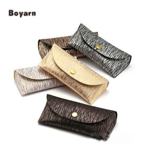 Luxury Custom Logo PU Leather Eyeglasses Cases & Bags Travel Case Package for <b>Sunglasses</b> Elegant Glasses Box Packaging - Product Image 1