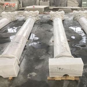 Colonne de sculpture en marbre blanc, colonne romaine en marbre blanc naturel, italie - Product Image 6