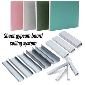 Không thấm nước chống cháy âm thanh bằng chứng cách điện khuôn mẫu trang trí sợi vách thạch cao tấm thạch cao trần thạch cao giá - Product Image 4