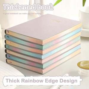 Wholesale Custom Logo A6 <b>Mini</b> <b>Notebook</b> Premium Leather Cover Morandi Colored Thick Paper Portable Notes Book - Product Image 6