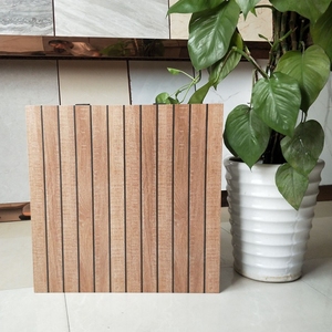 Carreau <span class=keywords><strong>de</strong></span> céramique à grain <span class=keywords><strong>de</strong></span> bois 600X600 Carrelage <span class=keywords><strong>de</strong></span> sol antidérapant <span class=keywords><strong>pour</strong></span> <span class=keywords><strong>salle</strong></span> <span class=keywords><strong>de</strong></span> <span class=keywords><strong>bain</strong></span> salon Villa jardin balcon cour extérieure-flotteur facile - Product Image 1