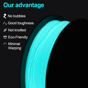 Lisengy Factory Outlet Glow in the Dark Luminous <span class=keywords><strong>PLA</strong></span> Pro 1,75mm 1 KG Filamento de impresora 3D Consumibles de impresión 3D - Product Image 3