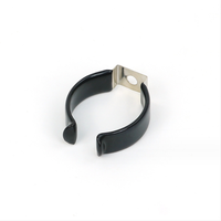 Support de montage pour lampe à tube LED en acier inoxydable 304 T8 avec clip à ressort recouvert de caoutchouc, capacité de charge de 7 lb