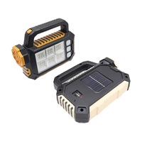 Lampes de poche LED SMD rechargeables à énergie solaire portables, lampes de camping solaires multifonctions