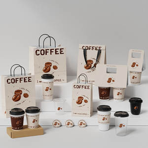 Bolsas de Papel Kraft Biodegradables con Relieve para Restaurantes, Bolsas de Comida Rápida para Llevar - Product Image 2