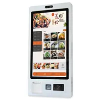 Kiosco inteligente para restaurante, dispositivo con Android Win/7/8/10, pantalla táctil de montaje en pared, LCD, pago, con impresora térmica, lector de tarjetas NFC