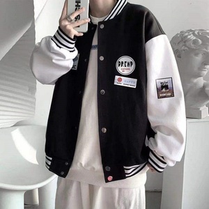 Fashion Coated Formal Bomber Jacket Plus Size Men's Eco-Friendly Polyester/Cotton Custom Logo Plain - Product Image 3