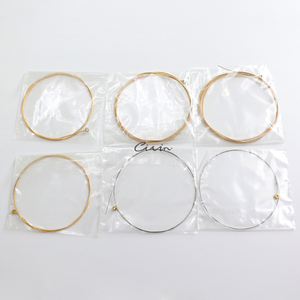 Senar gitar akustik, senar gitar akustik inti Hex, senar luka kuningan impor Medium 12-53 - Product Image 2