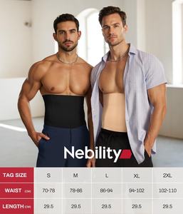 <span class=keywords><strong>Ceinture</strong></span> de compression <span class=keywords><strong>abdominale</strong></span> amincissante <span class=keywords><strong>pour</strong></span> homme Nebility, <span class=keywords><strong>ventre</strong></span> <span class=keywords><strong>plat</strong></span>, soutien dorsal invisible, protection de base toutes saisons, fabriqué en Chine - Product Image 6