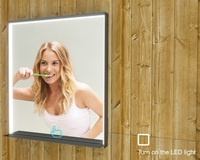 Miroir à Led avec Cadre en Bathnologie Vendeur Chaud Miroir à LED pour Salle de Bain Rectangle Hôtel Salle de Bain de Luxe Miroir à LED pour Salle de Bain