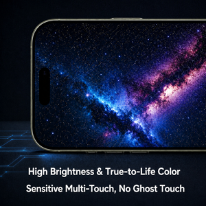 หน้าจอโทรศัพท์<span class=keywords><strong>มือ</strong></span><span class=keywords><strong>ถือ</strong></span> OLED แบบนุ่ม คุณภาพสูง 120Hz สำหรับรุ่น 12/13/14/15/16/17 Pro/Plus/Pro/16E/17E Max ความสว่าง 400cd - Product Image 2