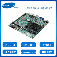 Mini ITX integrado CPU j4125 red dual 8SUB 10COM RS232 485 422 LPT ddr4-2400 8 Ram X86 Board