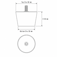 Pieds de meubles en plastique noir, pieds de table, pieds de meuble de rangement, pieds de canapé, hauteur réglable, quincaillerie de meubles en plastique durable