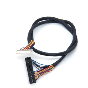 공장 OEM DF19 20핀 - 2.0 피치 34P 듀퐁 남성 여성 LVDS 스크린 케이블 (광고 기기, 노트북 LCD 패널용) - Product Image 3