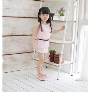 Ropa Infantil al por Mayor, Último Diseño, Vestido de Fiesta sin Mangas con Malla para Niñas, de Fabricante Chino - Product Image 1