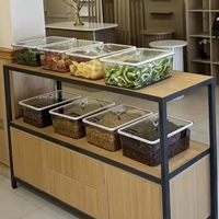 Distributeur de Grains et Noix en Vrac Écologique et Hermétique Sans BPA avec Couvercles Scellés Transparents pour Stockage Alimentaire Sec – Bacs de Rangement pour Aliments en Vrac