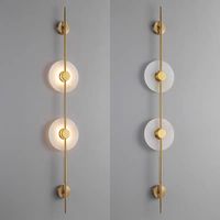 Lampe murale LED en fer de luxe post-moderne minimaliste, CRI 90, pour salon, bande lumineuse de fond de télévision