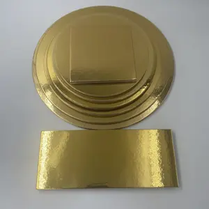 Boîte à gâteau en carton ondulé fournisseur doré d'approvisionnement d'usine